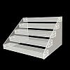 Transparent Acrylic 5 Layers Nail Polish Display Rack ODIS-WH0038-215B-1