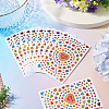 Heart Plastic Stickers DIY-TADJ0002-006C-6