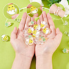 SUNNYCLUE 30Pcs 3 Style Transparent Acrylic Enamel Beads OACR-SC0001-13-4