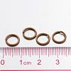 Brass Open Jump Rings X-JRC8MM-AB-3