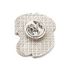 Dog Enamel Pin with Brass Butterfly Clutches JEWB-A006-03A-2