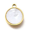 304 Stainless Steel Flat Round Charms STAS-Q348-27A-G01-1