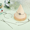 20Pcs Adjustable 304 Stainless Steel Box Chain Slider Bracelets Making STAS-BBC0008-75-4