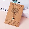Clear Cubic Zirconia Tree of Life Pendant Necklace JN1048A-4