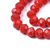 Opaque Solid Color Imitation Jade Glass Beads Strands EGLA-A044-P4mm-D22-2