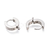 Tarnish Resistant 201 Stainless Steel Huggie Hoop Earrings Findings STAS-A167-01C-P-3