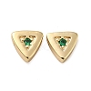Real 18K Gold Plated Brass Micro Pave Cubic Zirconia Bead KK-H455-08G-03-1