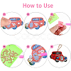 DIY Cars Diamond Painting Keychains Kits DIY-WH0182-16-3