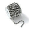 Tarnish Resistant 304 Stainless Steel Box Chains CHS-K001-37C-4