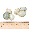 Natural Flower Amazonite Links connectors G-E526-28P-3