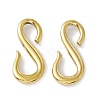 PVD Vacuum Plating 304 Stainless Steel S Hook Clasps STAS-G278-44G-2
