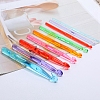 Transparent Plastic Crochet Hooks Needles SENE-PW0003-096-4