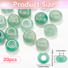 20Pcs Natural Green Aventurine European Beads G-SP0001-01B-06-2