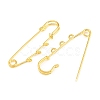 Iron Safety Pins Brooch Findings IFIN-Z005-02G-02-2