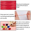 9 Rolls 9 Colors Waxed Polyester Cords YC-PH0002-24-1.5mm-5