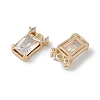 Brass Micro Pave Cubic Zirconia Pendant KK-H482-07G-2