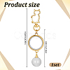 Glass Openable Perfume Bottle Pendant Decorations HJEW-DR00317-2