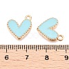 Rack Plating Alloy Enamel Charms ENAM-N056-343G-E-3