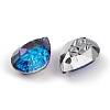 Embossed Glass Rhinestone Pendants GLAA-J101-05B-001BB-2
