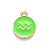 Alloy Enamel Pendants X-ENAM-S124-01A-06J-2