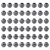 Striped Resin Beads RESI-TAG0001-01-2