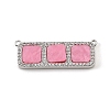 Brass Micro Pave Clear Cubic Zirconia Connector Charms CU-CBA30E8-01P-A-2