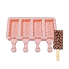 Food Grade DIY Rectangle Ice-cream Silicone Molds DIY-D062-03C-1