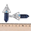 Natural Sodalite Faceted Pointed Bullet Big Pendants G-H076-02P-013-3