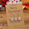 Christmas Alloy Enamel Dangle Earrings & Pendant Necklaces Sets for Women QO4736-5-1