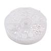 1Box ABS Plastic Imitation Pearl Dome Cabochons SACR-JP0001-09-2