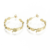 Brass Micro Pave Cubic Zirconia Stud Earrings EJEW-N011-31-NF-3