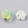 Frosted Transparent Acrylic Beads OACR-N137-72H-3