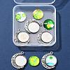 DIY Clover Rotatable Pendant Making Kits DIY-FS0005-44-8
