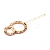 Alloy Hollow Geometric Seed Beads Hair Barrettes PHAR-JH00075-5