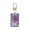 Acrylic Pendants with Alloy Swivel Clasps and 304 Stainless Steel Jump Rings Decorations HJEW-JM03039-4