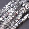 Electroplate Glass Beads Strands EGLA-D018-4x4mm-19-1