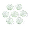 Transparent Spray Painted Imitation Jade Glass Beads GLAA-Q089-003-E003-2