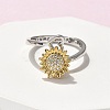 Rotatable Open Finger Rings for Women LS-RJEW-H245-02PG-2