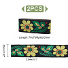 Ethnic Style Flower Pattern Polyester Ribbon OCOR-WH0047-47-3
