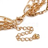 Alloy Multi Layered Necklaces for Women NJEW-U013-04G-4