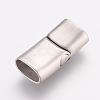 Tarnish Resistant 304 Stainless Steel Magnetic Clasps with Glue-in Ends STAS-K145-25P-2