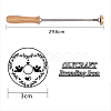 Stamping Embossing Soldering Brass with Stamp AJEW-WH0113-15-137-2