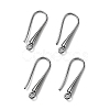 Eco-Friendly Brass Earring Hooks Findings KK-M157-03B-RS-1