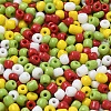 4 Colors Christmas 6/0 Glass Round Seed Beads SEED-X0058-03C-2