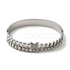 Stainless Steel 2 Lines Butterfly Hinged Bangles for Women BJEW-G719-21P-2