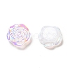 Opaque Acrylic Flower Cabochons MACR-C009-09-2
