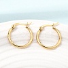 201 Stainless Steel Hoop Earrings SA-CBA4A0D-16G-D-1