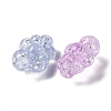Crackle Transparent Acrylic Beads OACR-G033-05E-2