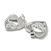 Mother's Day Theme Rack Plating Brass Micro Pave Cubic Zirconia Pendants KK-F869-20P-02-2
