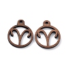 Walnut Wood Laser Cut Pendants WOOD-Q051-07G-1
